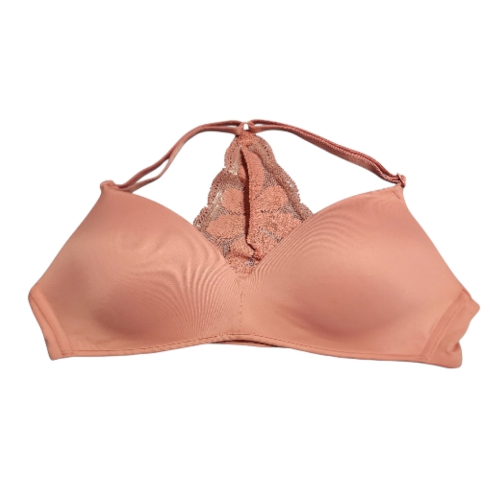 Happy Nation Racerback Mauve Girls Bra Medium Size 10